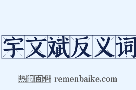 宇文斌反义词是什么意思的图片